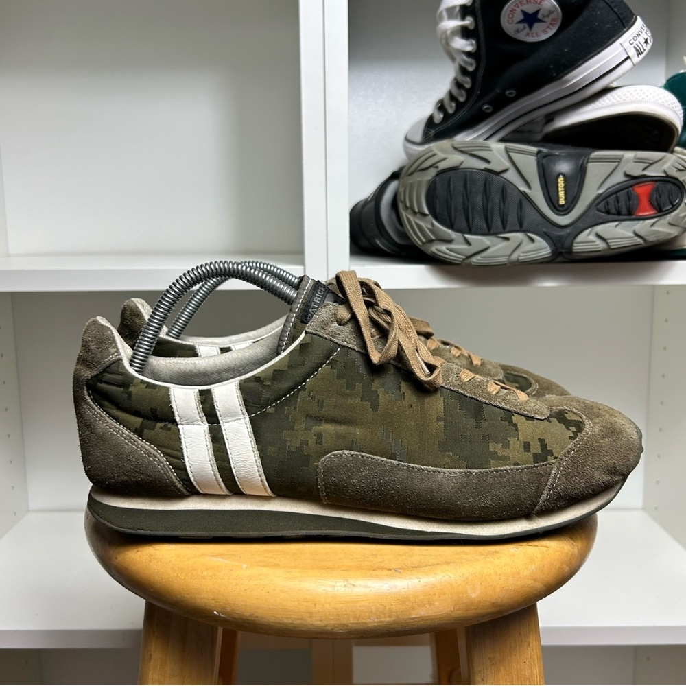 Patrick Camouflage green suede white Men's Sneakers
